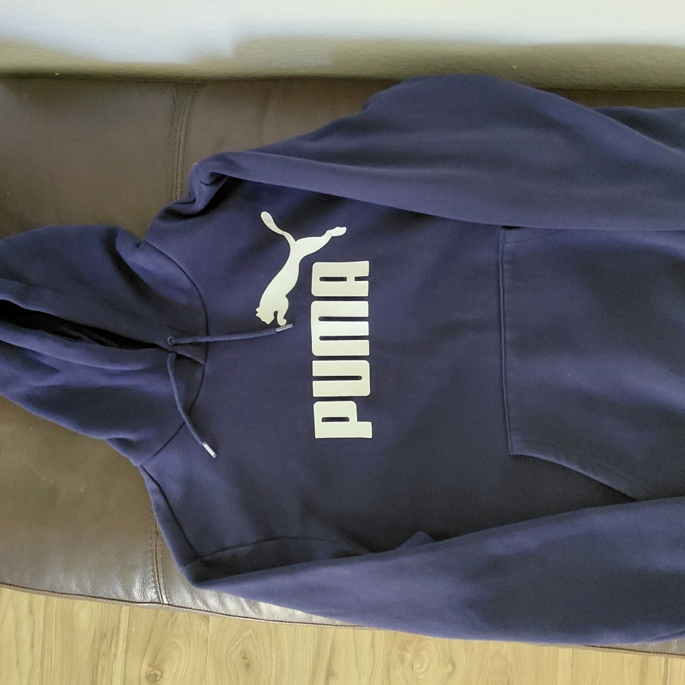 Puma Dark Blue Pullover Hoodie